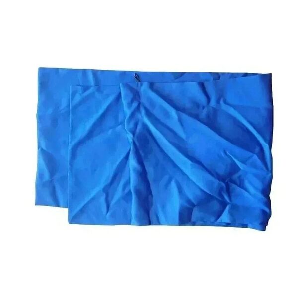 Niki Lavis Women's Royal Blue Poly Satin Ball Gown w Shawl - Picture 8 of 11